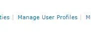 Manage user profiles
