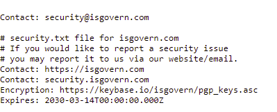Security.txt file