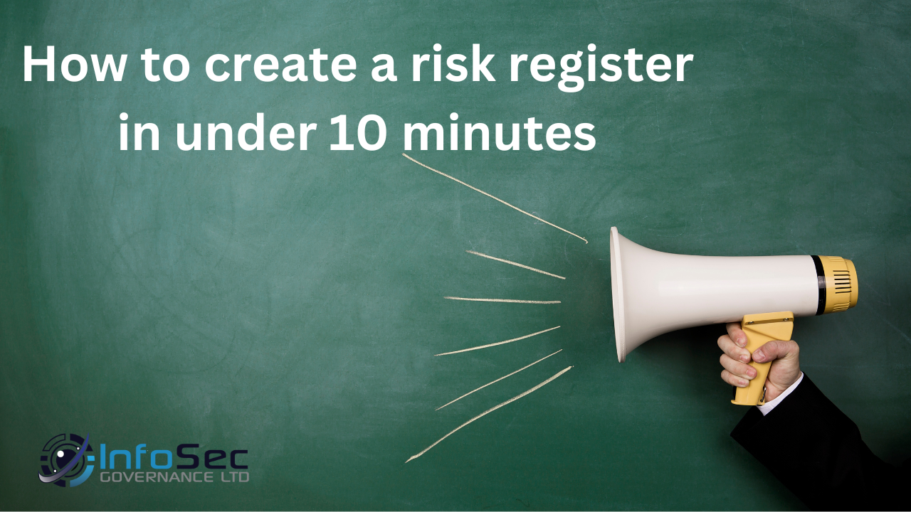 How to create a risk register in under 10 minutes